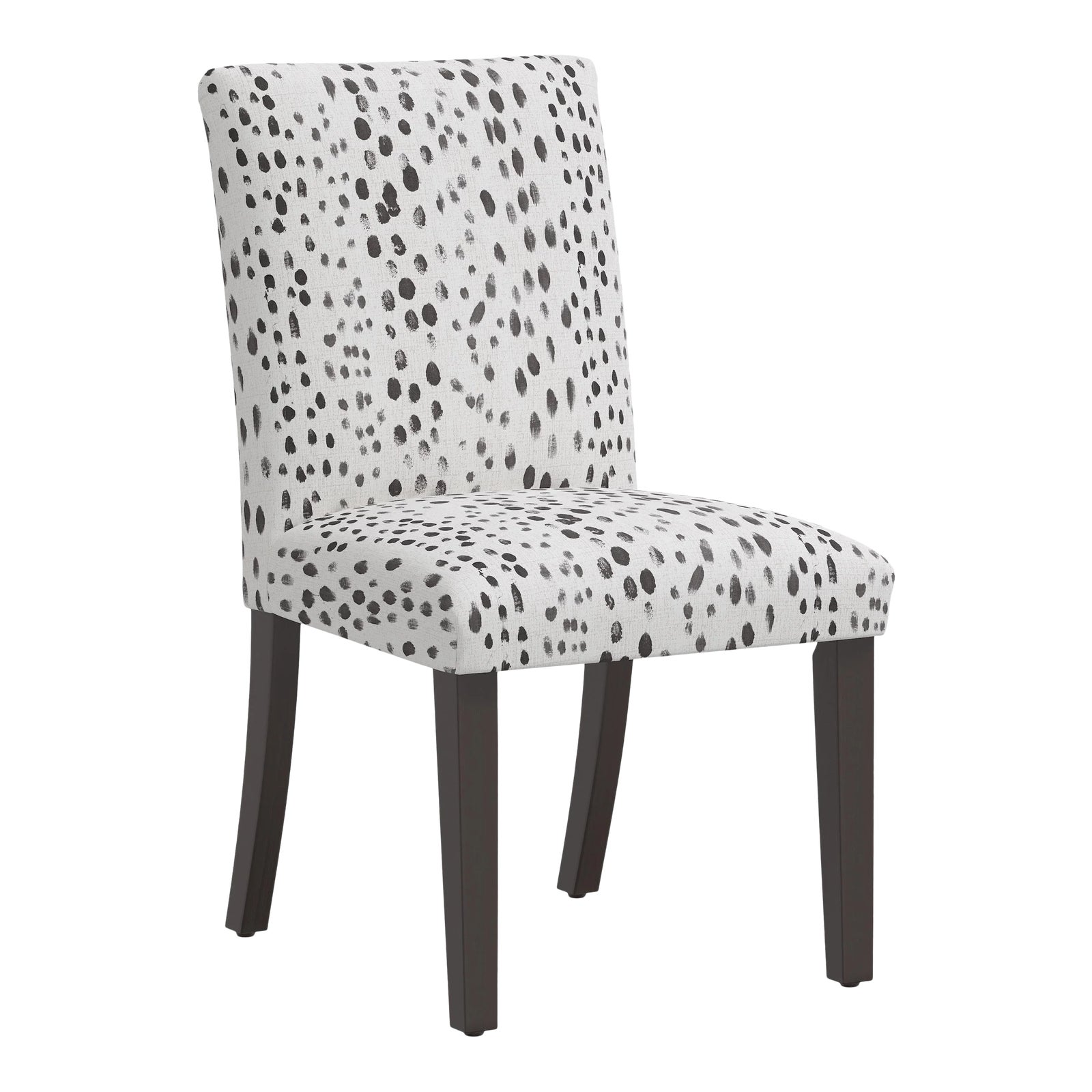 Linen Leopard Ink Dining Chair Chairish