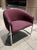 Mid-Century Modern Thonet Chrome “Club Tub” Chair in Mauve Fabric For Sale - Image 3 of 13