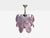 Mid-Century Modern, Purple Shell Motif Murano Glass, Pendant Light, 1960s For Sale - Image 4 of 8