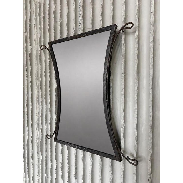 French Wrought Iron Mirror, 1950s For Sale - Image 11 of 11