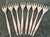 Set of 8 Christofle oyster forks in the Orly pattern, made in France in the 1950's to 1960's. The Orly pattern was...