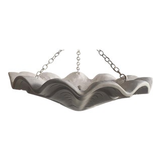 1980s Plaster Shell Pendant For Sale