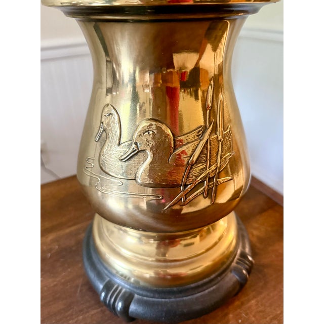 Duck Brass Lamp For Sale - Image 9 of 12