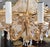 Vintage French Style Bronze & Crystal Basket Chandelier For Sale - Image 12 of 18