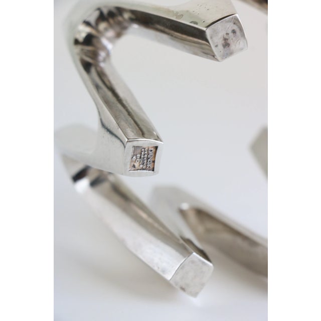 Dansk Designs Silver Crown Taper Candle Holder by Jens Quistgaard for Dansk For Sale - Image 4 of 4