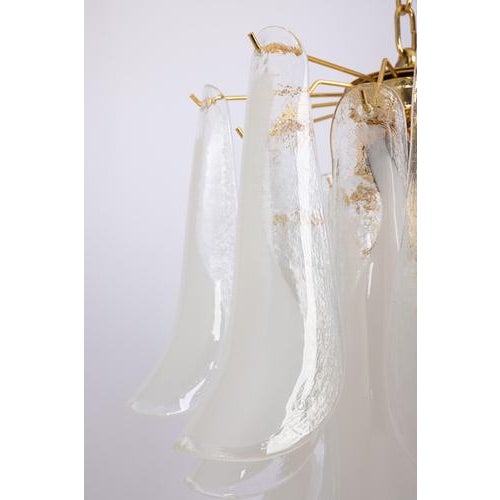 Large Murano Glass Petals Chandelier, Italy, 1980s For Sale - Image 6 of 18