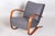 Czech Art Deco Beech Armchair attributed to J. Halabala for Up Zavody, 1930s For Sale - Image 4 of 14