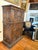 Early 20th Century Early 20th Century Hand-Carved Gothic Revival Two-Tiered Cabinet With Iron Hardware For Sale - Image 5 of 16