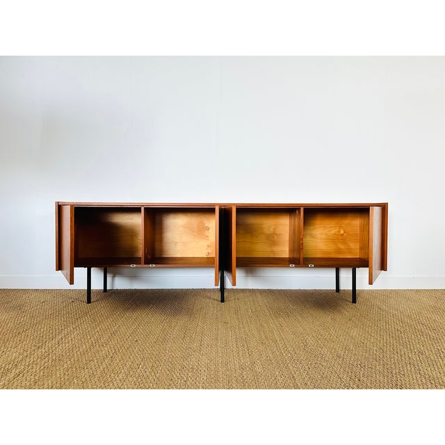 Minimalist Scandinavian Teak Sideboard, 1960s For Sale - Image 10 of 15