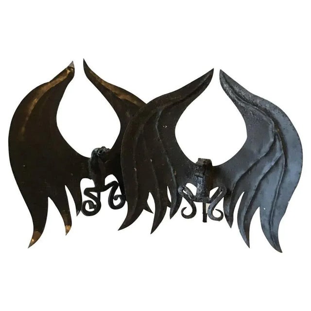 1920s Handmade Dragon Andirons For Sale - Image 13 of 13