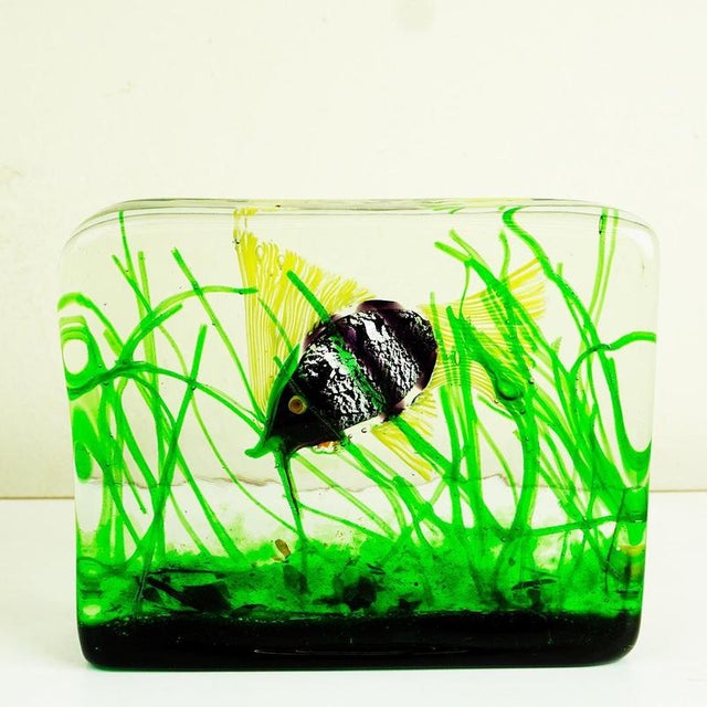 Murano Glass Aquarium by Riccardo Licata for Gino Cenedese, Italy, 1960s For Sale - Image 6 of 11