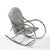 1970s Mid-Century Tubular Chrome Rocking Chair With Holly Hunt Upholstery For Sale - Image 5 of 13