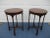Baker Furniture Company Round Mahogany Chippendale Side Tables For Sale - Image 4 of 12