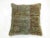 Pillow made from a 19th century rug with cotton back. Zipper closure and foam insert provided. 18'' x 18''