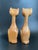 A Pair of Hand Carved Wooden Cats in Mid Century Modern Style For Sale - Image 4 of 13
