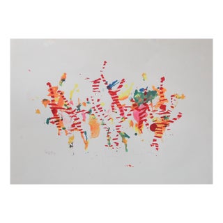 Alighiero Boetti, Jumping from Pole to Frasca, 48-50, Silkscreen, 1986 For Sale