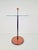 Postmodern Postmodern Side Table with Ball Handle and Glass Top, 1980s For Sale - Image 3 of 8