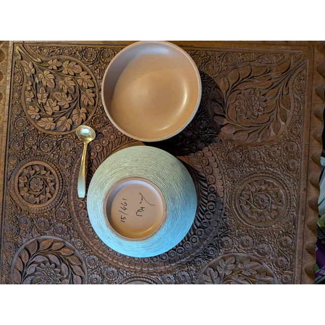 Fratelli Fanciullacci Fratelli Fanciullacci White and Gold Lidded Bowl For Sale - Image 4 of 4