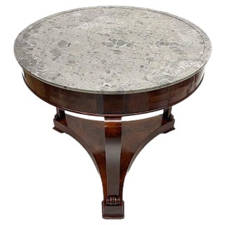 19th Century Grey Marble Top Table For Sale