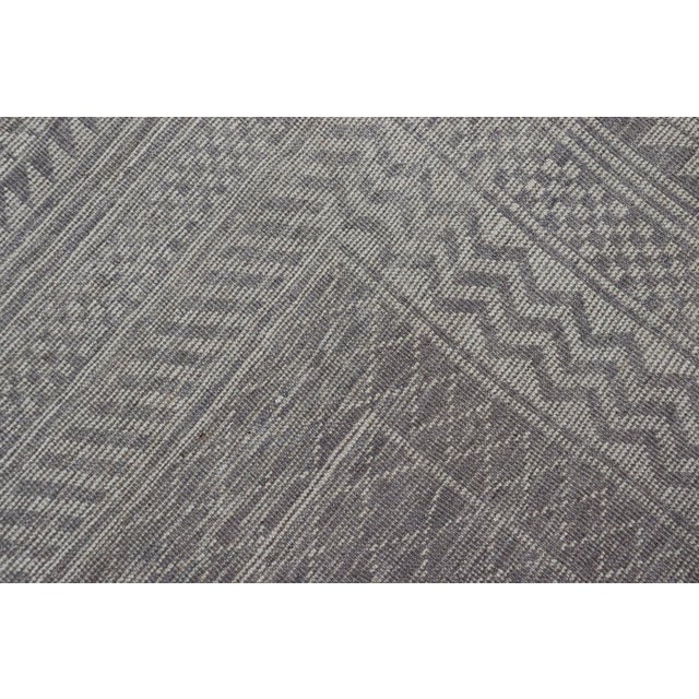 Modern Piled Rug With All-Over Design by Keivan Woven Arts in Gray and Cream 10'1 X 12'0 For Sale - Image 12 of 12