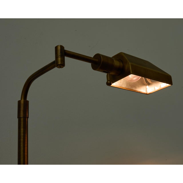 Late 20th Century Casella Style Bronzed Swing Arm Pharmacy Floor Lamp For Sale - Image 14 of 17