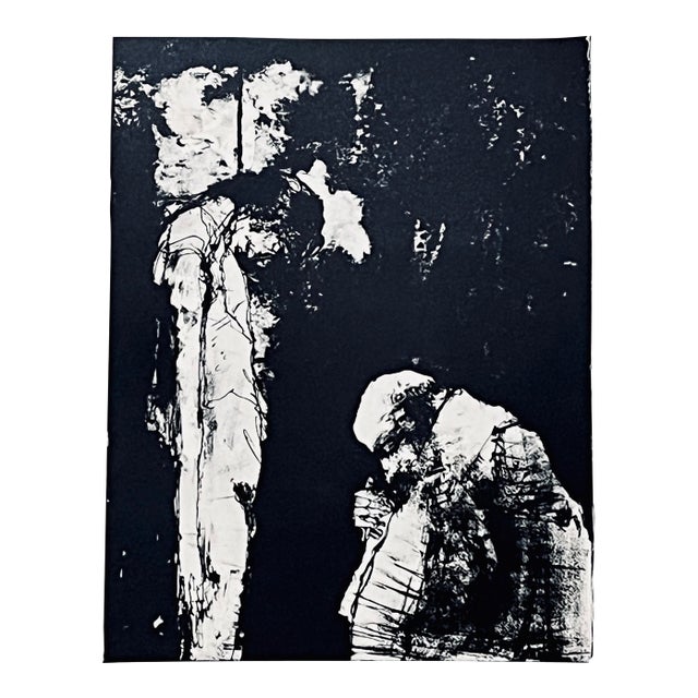 Jean Jansem Original Lithograph Les Justes 4 1969 For Sale