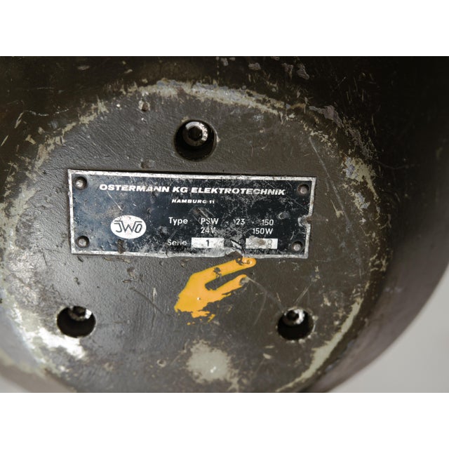 Military Signal Lamp Floor Lamp from JWO, Germany, 1950s For Sale - Image 4 of 18