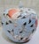 Chinoiserie Vintage 9" Chinoiserie Powder Blue Porcelain Melon Ginger Jar - Hand-Painted Longevity Peach & Blossom Motif For Sale - Image 3 of 11