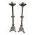 Pair of Antique Gothic Silver Plate 21" Alter Candlesticks For Sale
