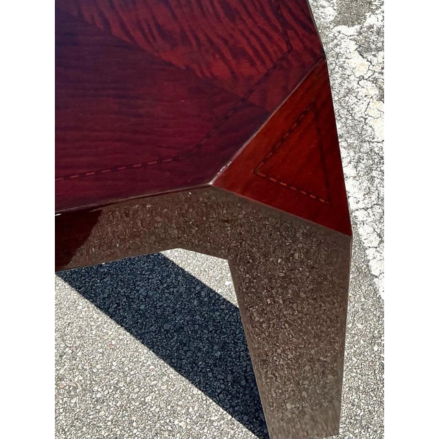 Vintage Lacquered Inlay Game Table For Sale - Image 10 of 18