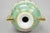 Antique Nippon Hand Painted Porcelain Windmill Scene Green Small Bolted Vase For Sale - Image 10 of 13