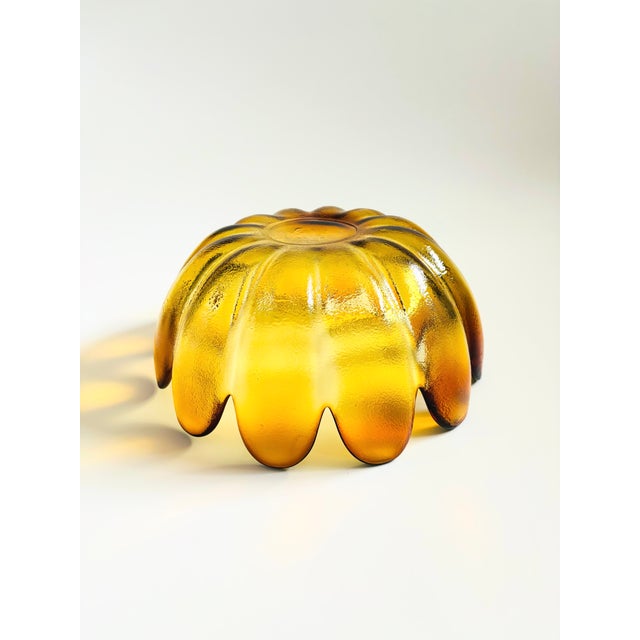 Glass Mid 20th Century Mid Century Modern Glass Lotus Petal Salad Bowl by Indiana Glass For Sale - Image 7 of 7