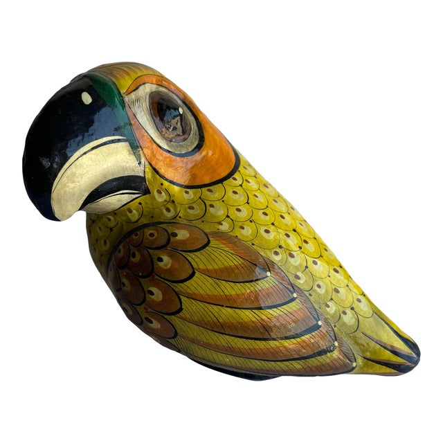 Sergio Bustamante Melquiades Preciado (Ser-Mel) Tonola Jalisco Mexican Paper Mache Toucan Bird Sculpture For Sale