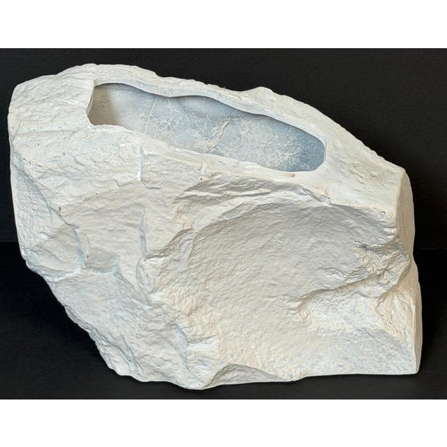 Sirmos Faux Stone Cast Resin Rockwork Sculptural Vase, USA, 1970s For Sale - Image 9 of 11