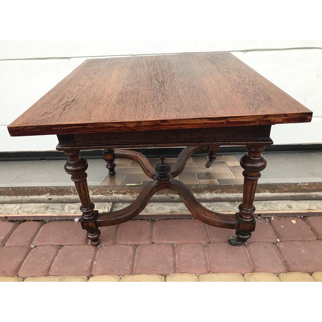 1920s Mahogany and Oak Coffee Table, 1920s For Sale - Image 5 of 18