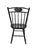 Vintage Black Painted Windsor-Style Armchair With Gold Pinstriping and Tablet Back For Sale In Philadelphia - Image 6 of 12