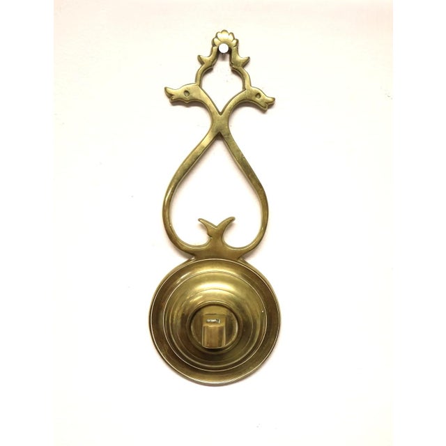 Virginia Metalcrafters 1980s Virginia Metalcrafters Colonial Williamsburg Cw 16-3 Solid Brass Candle Wall Sconces – Pair For Sale - Image 4 of 7