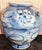 This is a beautiful blue and white large rounded abstract lotus flower porcelain vase. This has an amazing design and...