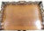 Brown 1920s Antique Pierced Mahogany Baker Furniture Butler Tray and Folding Stand For Sale - Image 8 of 18