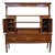 George III period country English Dresser, circa 1800-1830. Strikingly handsome of warm oak with mahogany crossbanded...