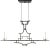 Vintage Black and Gold Bamboo-Inspired Iron 60-Inch Double-Ended Pool Table/Long Dining Table Pendant Light For Sale - Image 11 of 12