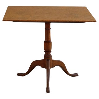 Swedish Eskilstuna Drop Leaf Table in Burl Wood attributed to Carl Hollst For Sale