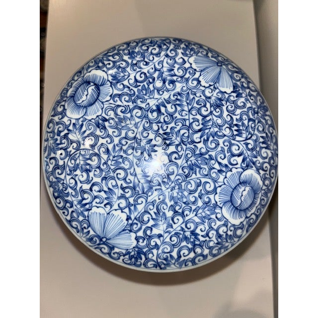 Antique Japanese Blue and White Porcelain Obento, Stacking Dish, Used by Wealthy For Sale - Image 9 of 15