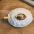 Very sweet tortoises of good luck. Porcelain and gold lidded vessel. 9” long 5” wide 4” tall