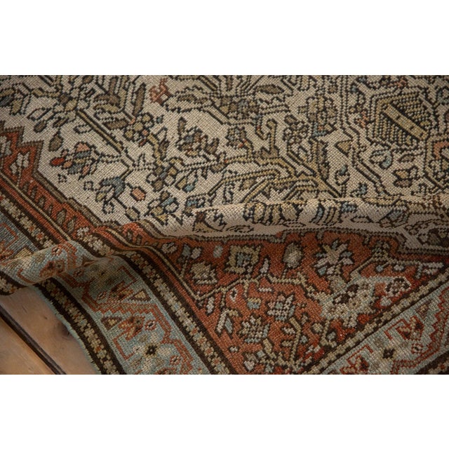 Platinum Antique Fine Distressed Malayer Rug - 3'11" x 6'2" For Sale - Image 8 of 11