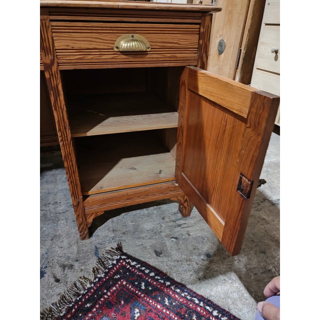 1930s 1930s Belgium Pitch Pine Desk For Sale - Image 5 of 13