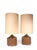 Mid 20th Century Danish Modern Cork and Chrome Table Lamps With Original Shades - Pair For Sale - Image 10 of 14