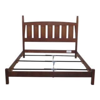 1990s Mission Stickley Harvey Ellis California King Oak Bedframe For Sale