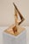 1960s VIntage Signed Boucher French Bronze Architectural Sculpture on White Marble Base, 1960's For Sale - Image 5 of 7