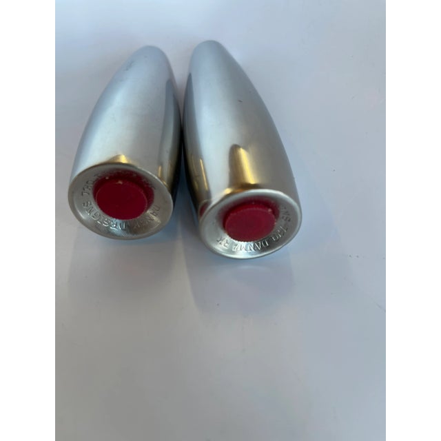 Jens Quistgaard Vintage Danish Ihq Denmark Stainless Steel Salt & Pepper Set- a Pair For Sale - Image 4 of 6